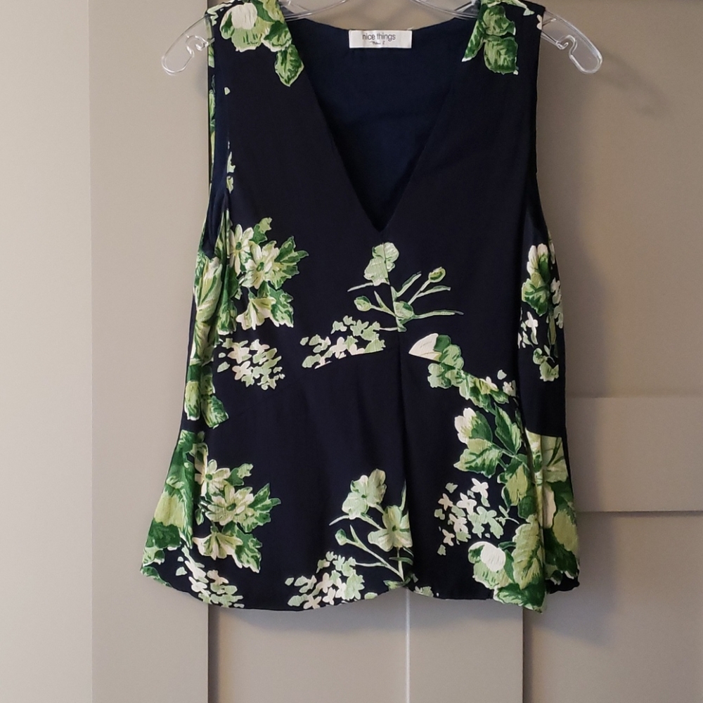 Nice Things Peplum sleeveless top